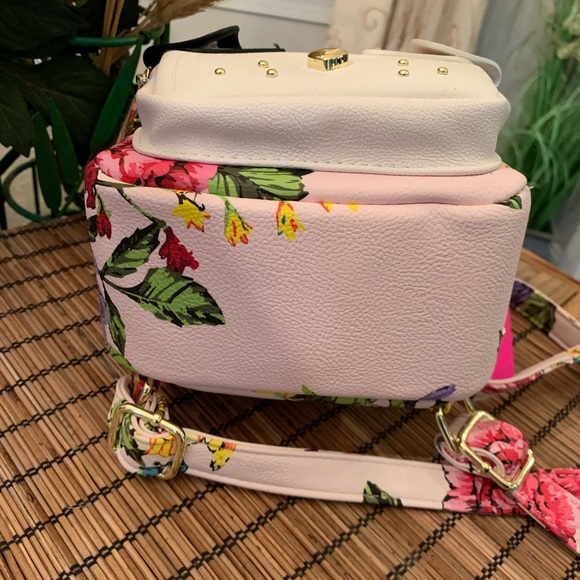 BETSEY JOHNSON PINK FLORAL MINI DOG BACKPACK main image 10